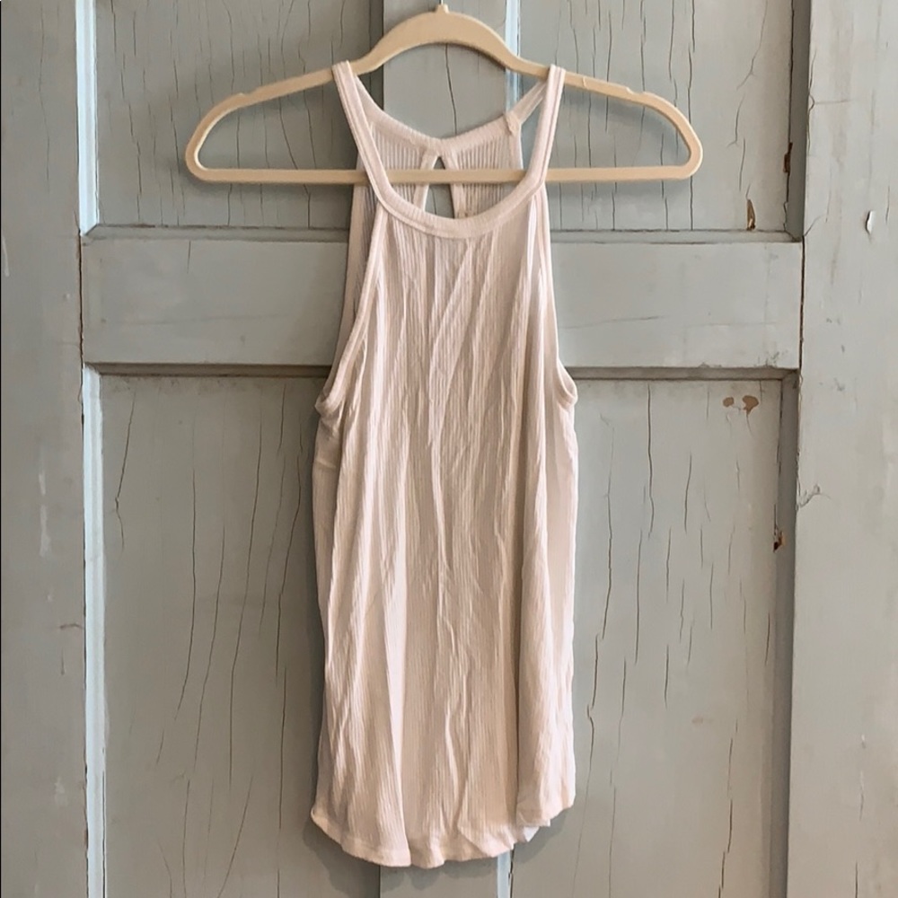 Rubbed White Tank Top